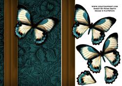 Blue Butterfly Card Front