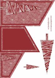 Red Christmas Tree Cascade Sheet