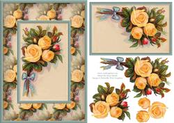 Orange Roses Quick Card