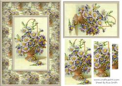 Purple Flowers Quick Card