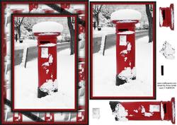 Postbox & Snow Quick Card