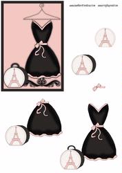 Pink and Black Dress