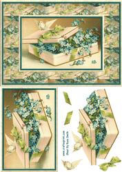 Blue Flowers Quick Card