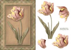 Pink Flower Quick Card