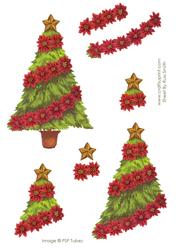 Christmas Tree Decoupage