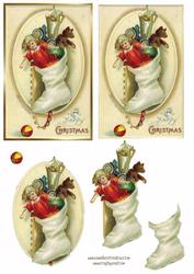 Christmas Stocking Decoupage