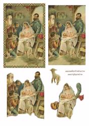 Religious Christmas Decoupage