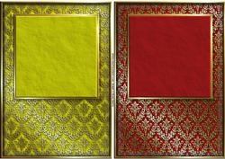 Gold Damask Card Fronts 2
