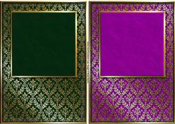 Gold Damask Card Fronts 3