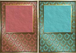 Gold Damask Card Fronts 4