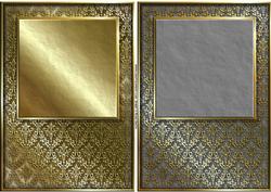 Gold Damask Card Fronts 6