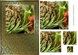 Christmas Pine Cone Quick Card