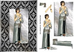 Lady in Silver Quick Card