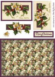 Christmas Flowers Quick Card