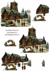 Christmas Mass Decoupage