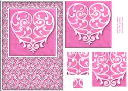 Pink Heart Quick Card