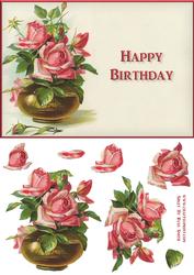 Pink Roses Quick Card