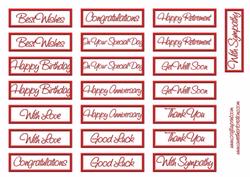 Red Greetings Sheet