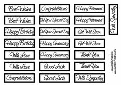 Black Greetings Sheet