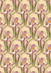 Purple Flower Backing