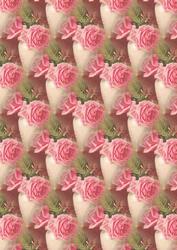 Pink Roses in Vase Backing