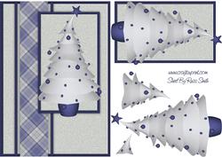 Modern Christmas Tree 2 Quick Card