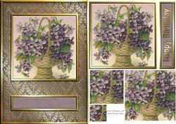 Purple Flower Quick Card