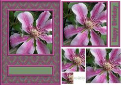 Pink Flower Quick Card
