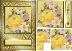 Yellow Rose Quick Card