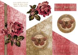 Antique Pink Rose Cascade