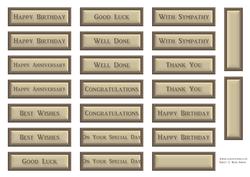 Cream & Brown Greetings Sheet