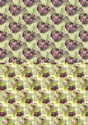 Purple Flowers Duodeco Backing