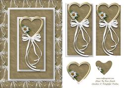 Heart & Daisy Quick Card