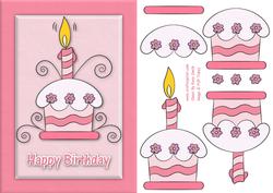 Birthday Cupcake Quick Card