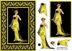 Vintage Lady 3 Quick Card
