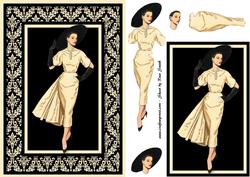 Vintage Lady 4 Quick Card
