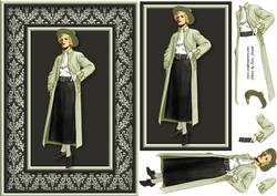 Vintage Lady 7 Quick Card