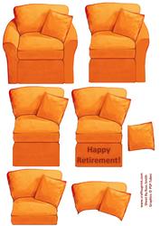 Retirement Chair Decoupage