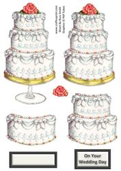 Wedding Cake Decoupage
