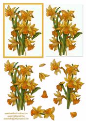 Daffodils Decoupage