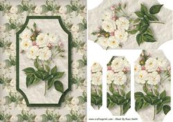 White Roses Quick Card