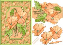 Orange Flowers Quick Card