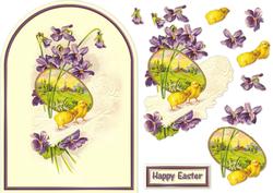 Chicks & Flowers Rounded Quick Card