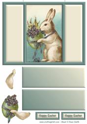Easter Bunny Gatefold Card