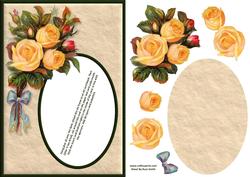 Yellow Roses Aperture Card