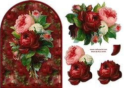 Bouquet of Roses Rounded Quick Card