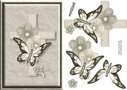 Butterfly & Cross Quick Card