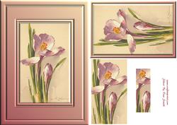 Purple Flower Quick Card