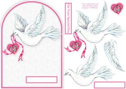 Dove & Heart Rounded Quick Card