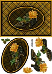Yellow Rose in Boot Quick Card
